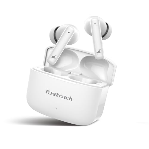Image of Fastrack Fpods FQ100|BT5.4 TWS Earbuds, 50Hrs Playtime, Quad mic ENC for Crystal Clear Calls, Low Latency Gaming Mode Upto 40ms,NitroFast Charge - 200 Min in 10 Min,13mm Extra Deep Bass Drivers,IPX4