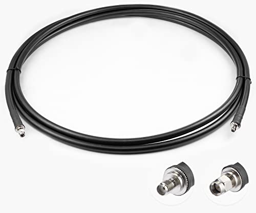 Vecys SMA Cable SMA Male to Female Bulkhead VLMR400 10ft /3M RF Coaxial Cable for Router Antenna Signal Enhancer Wireless Adapter