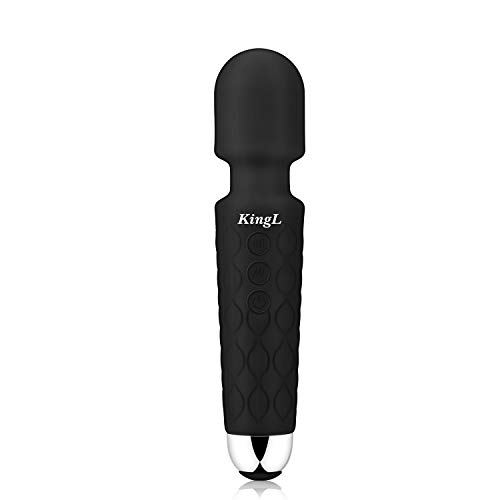 KingL Personal Massager Whisper Quiet Powerful Vibration, Waterproof, Handheld, Cordless for Neck Shoulder Back Body Massager, Sports Recovery & Muscle Aches