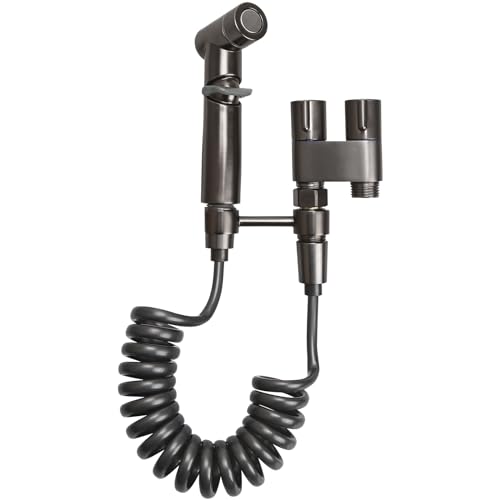 Bidet Handbrause Set, Bidet-Sprüher für Toilette mit 3-Wege-Ventil, Bidet Sprayer Adapte, für die Feminine Reinigung, Baby-Windel-Tuch-Wäscher und Duschbrause für Haustiere, Wand-oder Toilettenmontage