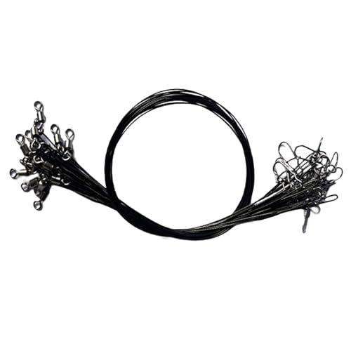 100pcs líderes para pesca acero inoxidable 30 cm miniatura 3