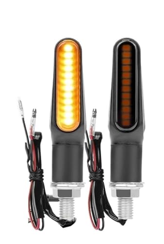 Clignotants LED pour moto 12V momt ambre avant arrière 8mm 2pcs