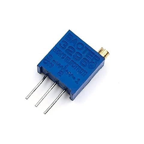 5 Pcs Multiturn Trimmer Potentiometer 50K Adjustable Potentiometer 3296 Top Adjustment Variable Resistor Assortment Kit for Device Interior Cover