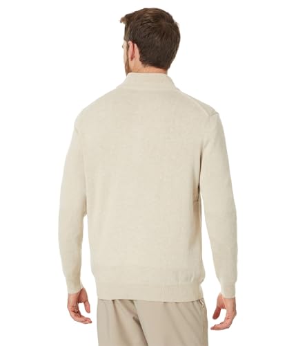 vineyard vines Men's Boathouse Quarter-Zip Oatmeal Heather Small2