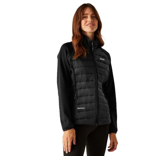 Regatta - Chaqueta Híbrida Clumber V para Mujer (36 EU) (Negro)