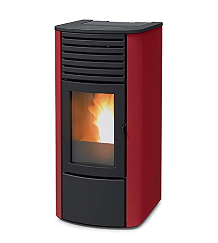  Termostufa a pellet MCZ CLIO HYDRO 16 da 16,25 kW, ventilazione frontale,bordeaux