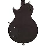 VINTAGE V100 GUITAR - BLACK FLAMED MAPLE WITH BIGSBY - Image 5