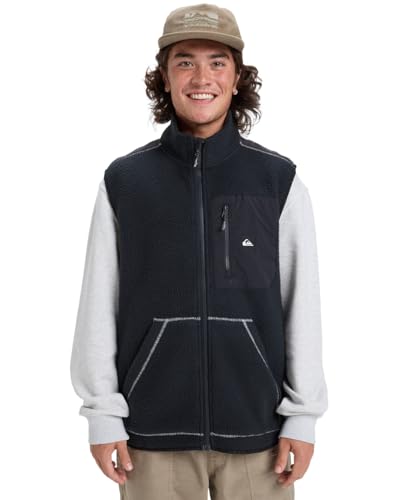 Quiksilver Clean Coast Gilet - Gilet Full Zip Fleece for Men - Zip-Fleeceweste - Männer - XL - Schwarz. Quiksilver Clean Coast Gilet - Gilet Full Zip Fleece for Men - Zip-Fleeceweste - Männer - XL - Schwarz.
