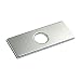 4" Rectangle Polished Chrome Bathroom Faucet Sink Hole Cover Deck Plate