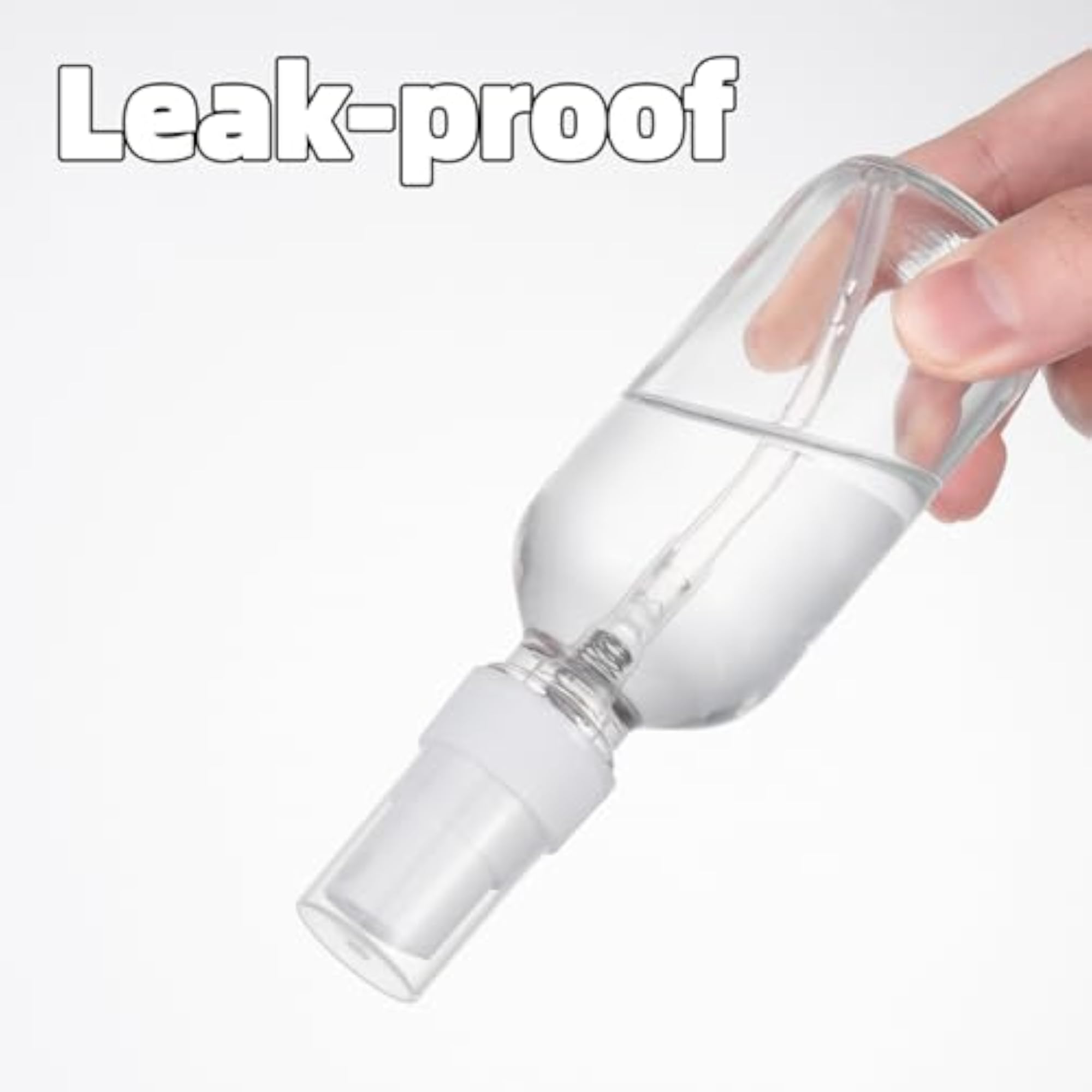 4 PACK 2 oz Small Glass Spray Bottles, Clear