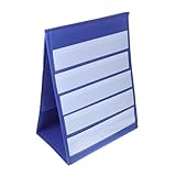 Présentoir de cartes debout - facile à utiliser, tableau de poche autoportant double face, support de tableau de poche