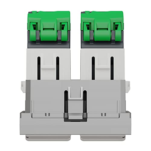 Prise RJ45 double Schneider Cat5 UTP m&eacute;canisme Ethernet Alu - 4