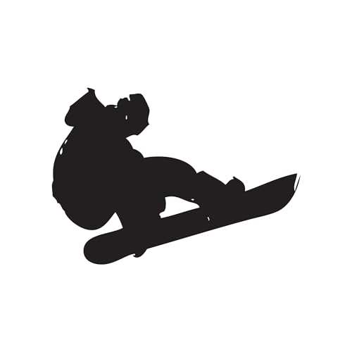 Snowboarder Wall Decal Sticker. Skiing Slopes, Snowboarding, Grind Rail Trick. Olympic Theme Decor. Colorado Winter Sports Decoration. #148