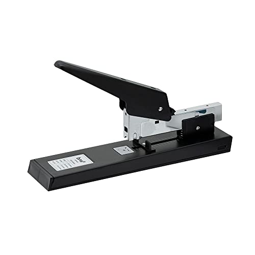 Grampeador de Metal para 100 Folhas Preto e Prata, BRW