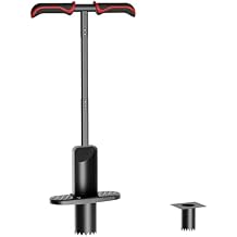 FLORA GUARD Long Handle Bulb Planter Tool, Dual Size 2.2 & 3.3 Hole Digger,Garden Sod Plugger,Grass Plugger Tool with Foot Pedal for Planting, Transplanting, Weeding, Digging for Tulips, Daffodils