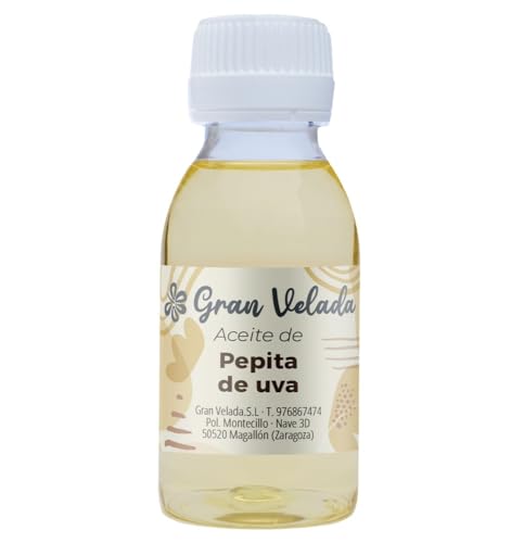 Aceite de Pepita de Uva Gran Velada | Acción Reparadora e Hidratante | Antioxidante y Rico en Ácidos Grasos | Ideal para Cremas y Jabones