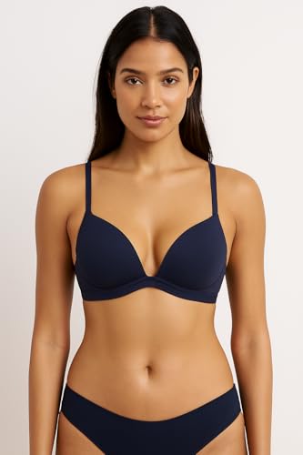 Image of Viola's Secret 6 Pack of Color Print T-Shirt Bras B Cup C Cup and D Cup