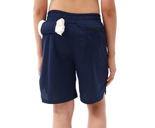 IRELIA 2 Pack Boys 2 in 1 Running Shorts Kids Box Brief Liner Compression Active Sports Shorts BN 14-16 Black/Navy - image 4