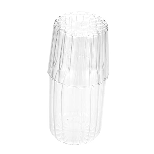 UTHCLO Vaso Per Acqua in Vetro Vaso Per Acqua Fredda Bollita Trasparente Capacità Utilizzo Domestico e Ufficio