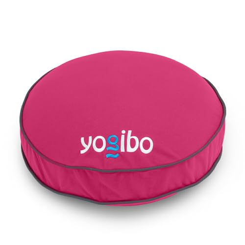 Yogibo Round Pillow Logo (ヨギボー ラウンド ピロー ロゴ) ピンク クッション 特大 座布団 厚め