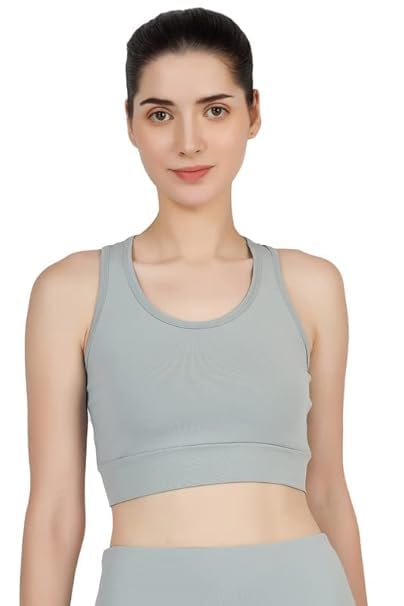 Image of Sports Bra for Women | Non-Padded High Support Gym, Yoga & Running Bra | Seamless Sweat-Wicking Polyester Workout Bra