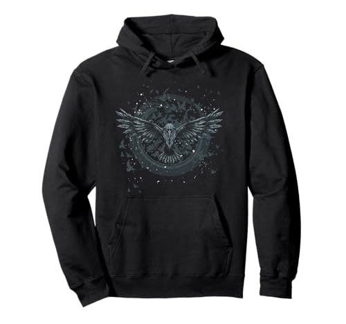 Scandinavia Raven Nordic Mythology Odin Viking Pullover Hoodie