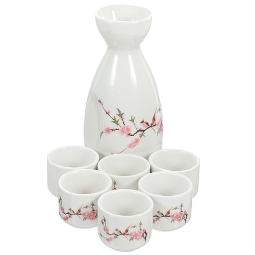 Juego de sake japonés para restaurantes y bares con jarra de 250ml de cerámica 2