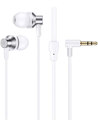 BOTAGNIC VR Gaming in-Ear Earbuds for Oculus Quest 2 (Custom Length - 3D 360 Sound) Enhanced Noise Isolating Earphones Compatible with Other VR Headsets | 2 Pairs of Tips and Microfiber Bag | (White)