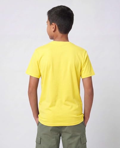 Image of 5 Pack Boys' Cotton T Shirts Crew Neck Plain Short Sleeve Tops Kids Teens | Available In Sizes 4-18,Tees, Youth, Athletic, Plain, School, Summer, Play, Sport, Casual, Soft, Breathable, Comfy, Multipack