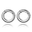 Chunky Hoop Silver for Lobe in 8mm or Larger