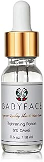 Babyface Instant Tightening Serum - Extra Strength 8% DMAE for Maximum Tightening, Pore Refining, Face Firming, Anti-Aging. Lifts, Smoothes, Resurfaces Dull Skin (0.6 oz)