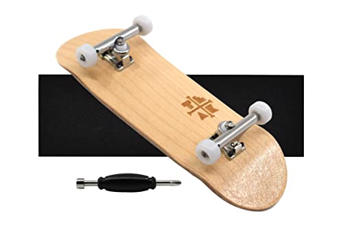 Teak Tuning Prolific Complete 32mm Fingerboard with Prodigy Trucks - Pre-Assembled - Classic Edition - Upgraded Components, Pro Board Shape and Size, Bearing Wheels, and Locknuts