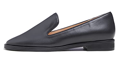 Image of FEVERSOLE Women's Fashion Dress Comfort Low Heel Office Penny Loafer Flats