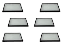 6 Pack of Riker Display Cases 8 x 12 x 3/4 with Glass Top for Collectibles Jewelry Arrowheads Relics & More