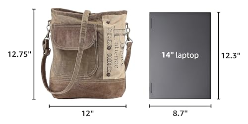 Bolso de lona reciclada con correa ajustable miniatura 3