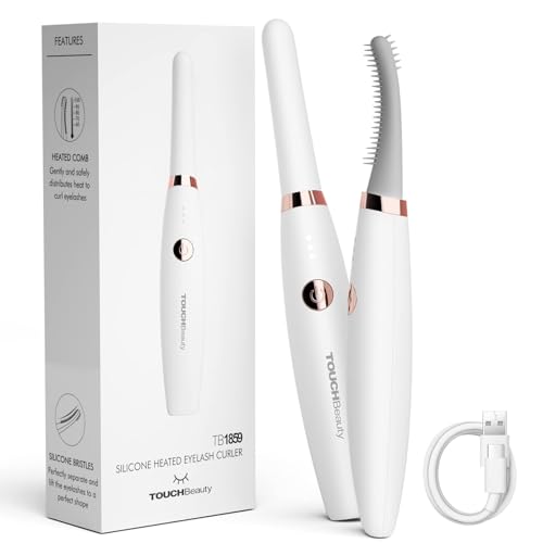TOUCHBeauty Pestañas magnéticas, pinzas de pestañas calefactables, pinzas de pestañas calefactables, pinzas de pestañas eléctricas de larga duración, 24 horas de duración