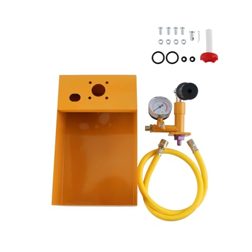 AOMIKITSTU Abdrückpumpe, Befüllpumpe 30 x 18 x 10 cm, Manuelle Prüfpumpe, Manuelle hydraulische Testpumpenmaschine, Testpumpe, Druckprüfpumpe für Dichtheitsprüfung