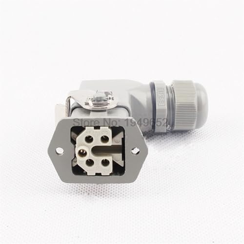 Heavy Duty Connectors HDC-HA-004-1 F/M 4+1pin 5pin 10A Industrial Rectangular Aviation Connector Plug miniatura 2