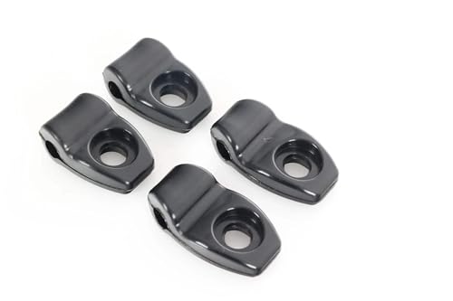 Green Gridiron Riddell SpeedFlex Facemask Clips Full Set of 4 (2 Upper, 2 Lower) | Football Face Mask Quick Release Attachment Hardware Replacement Parts (Black)