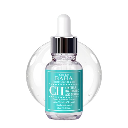 Cos De BAHA Siero Centella Siero Cica Leggero Con Estratto Di Centella Asiatica, Madecassoside E Acido Ialuronico Per Pelle Sensibile 1 Fl Oz (Confezione Da 1) Bianco