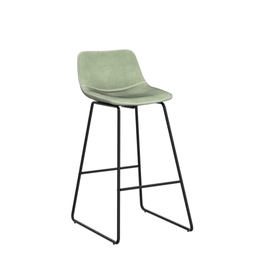 Image of HeuGah 30 inch Tall Bar Stools Set of 2 with Backs, Modern Bar Chair for Kitchen Island