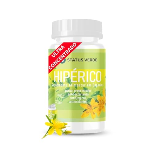 Hipérico (Erva de São João) Puro 100% Natural 500mg 120 Cápsulas ...