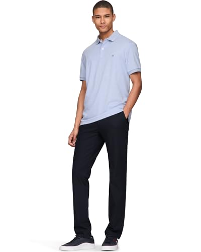 Image of Tommy Hilfiger Mens Short Sleeve Casual Polo Shirts in Regular Fit with Liquid Cotton
