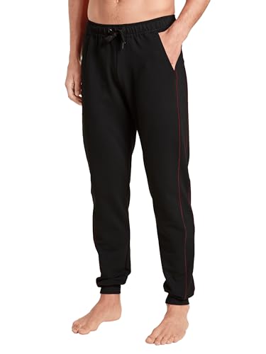 Pantalon Homme CALIDA Remix Basic Lounge en coton stretch noir confortable