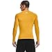 Under Armour Men's Armour HeatGear Compression Long-Sleeve T-Shirt , Steeltown Gold (750)/Black, X-Small