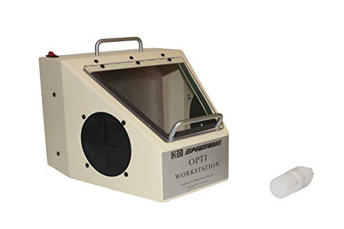 Buffalo Dental Portable Opti Workstation Cabinet - Large Viewing Window, For Laboratory Tools Sandblasting Machines, Air Blast Equipment, with Suction, 120 V AC, 11 x 8.5 x 12 Inches, 14 lbs (36560)