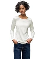 Street One Basic Langarmshirt Off White 42