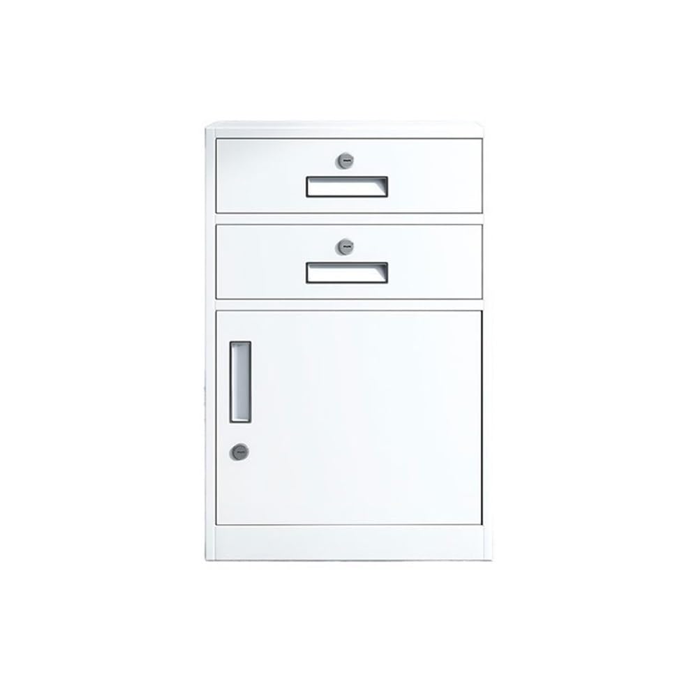 Aioneer White File Cabinet 3 Layer Large Capacity File Cabinet Office File Data Organizing Cabinet Balcony Storage Storage Cabinets S Filing Cabinet
