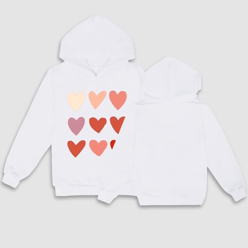 Toddler Baby Boy Girl Casual Hoodie Sweatshirt Pullover Long Sleeve Hoodies Tops Kids Fashion (White, 13-14 Years)2