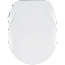 Non-Electric Bidet Toilet Seat, Round Fit with Quiet-Close Lid, Dual Nozzles for Rear & Feminine Wash, Easy DIY Installation